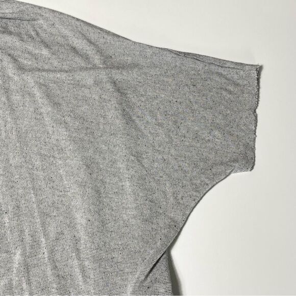 Truly Madly Deeply Oversized Boxy Raw Hem Heathered Tee Shirt Women's Size M-L - Picture 10 of 13